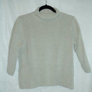vintage  1987 beige quarter sleeve sweater